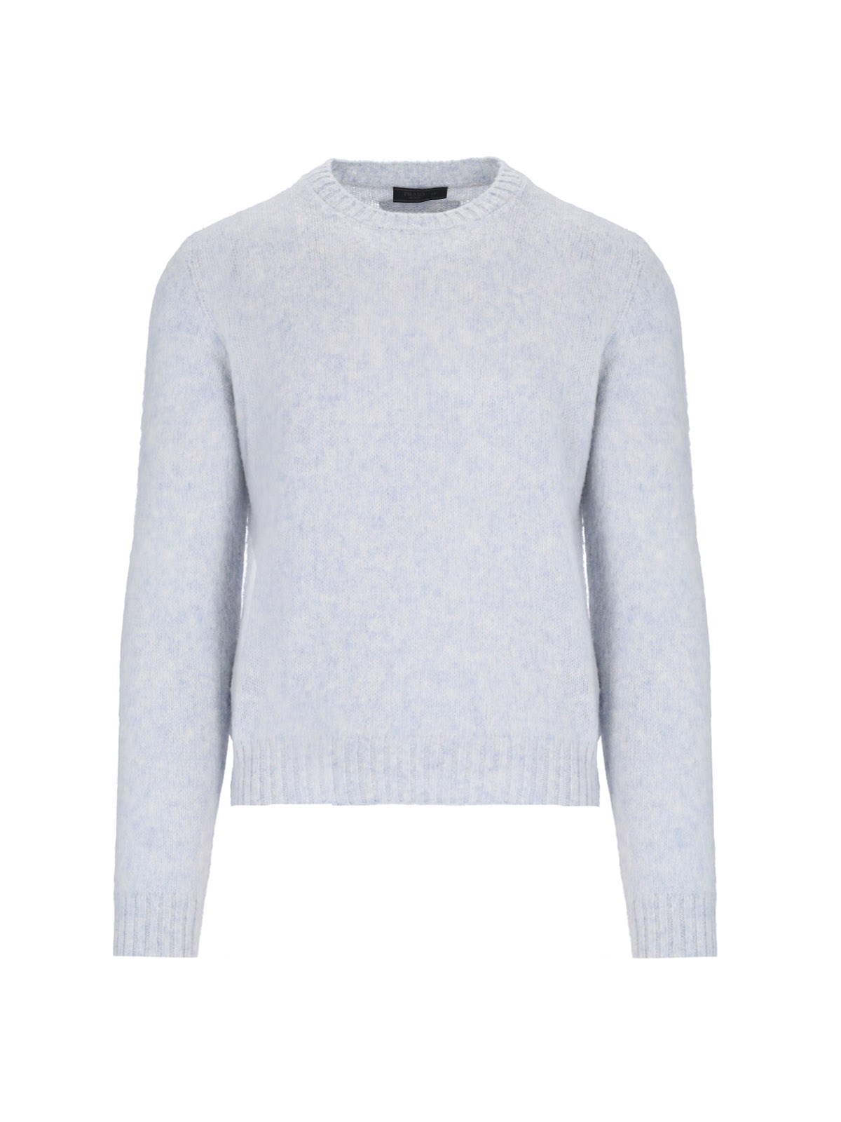Prada Men's Virgin Wool Sweater In Light Blue