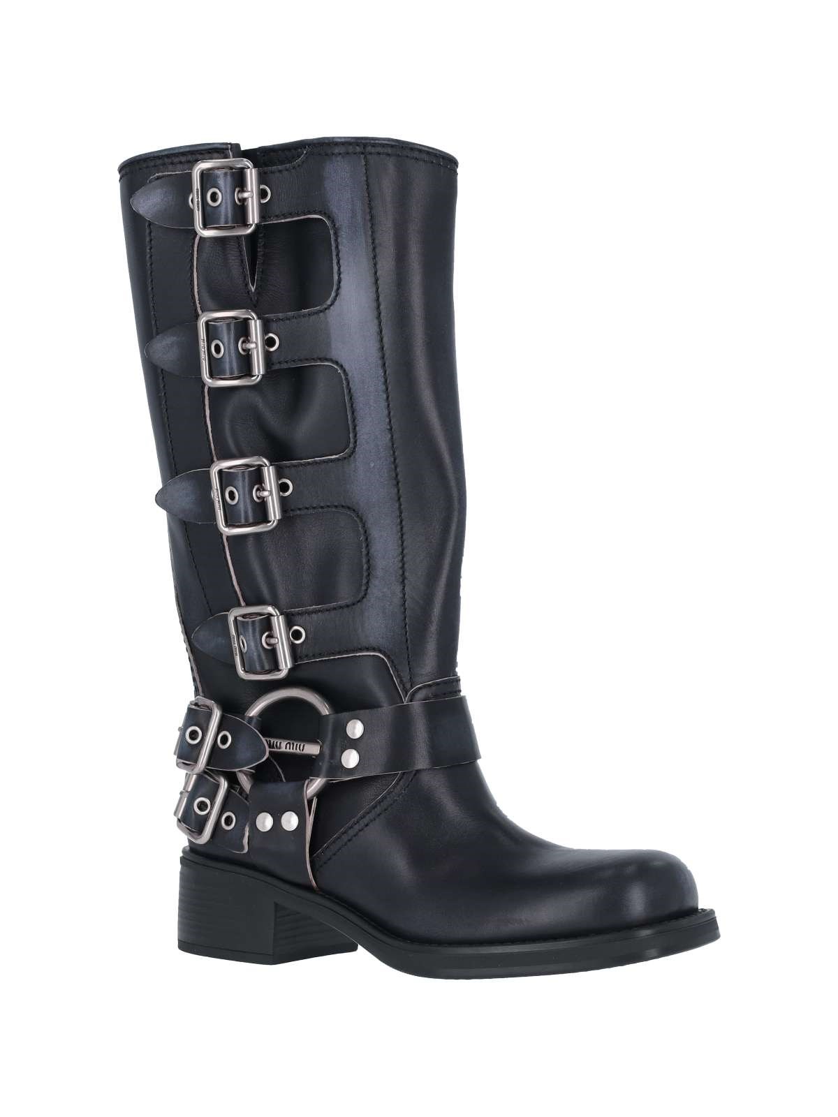 Miu miu buckle detail boots available on SUGAR - 176310