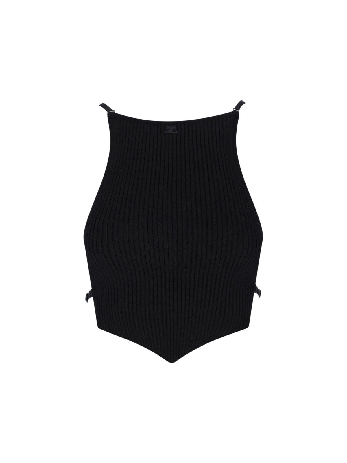 Courrèges Logo Crop Top