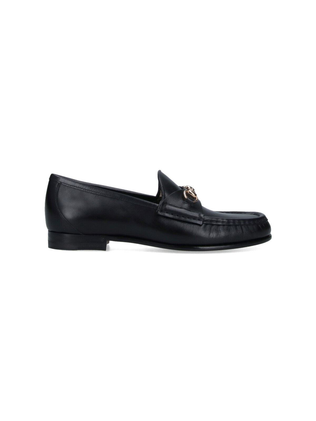 Shop Gucci Loafers With Clamp In Black
