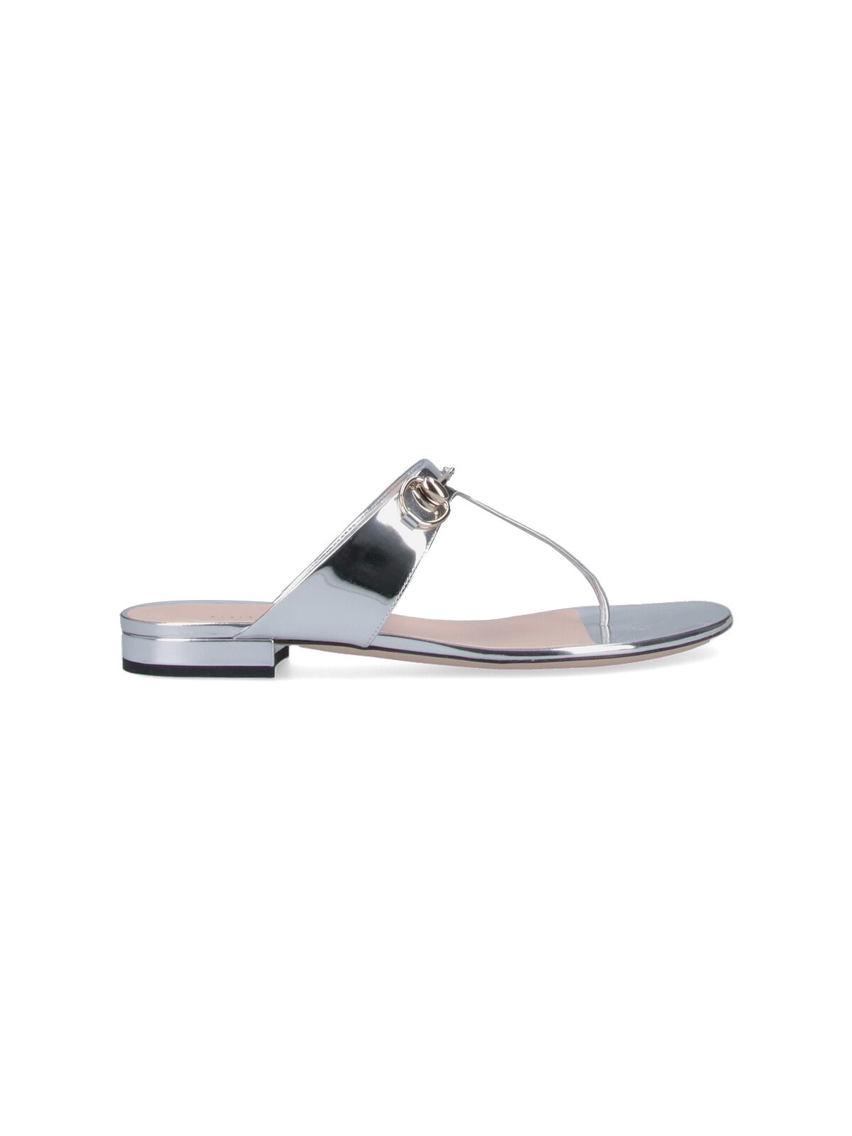 Gucci Sandals With Clamp In Silver
