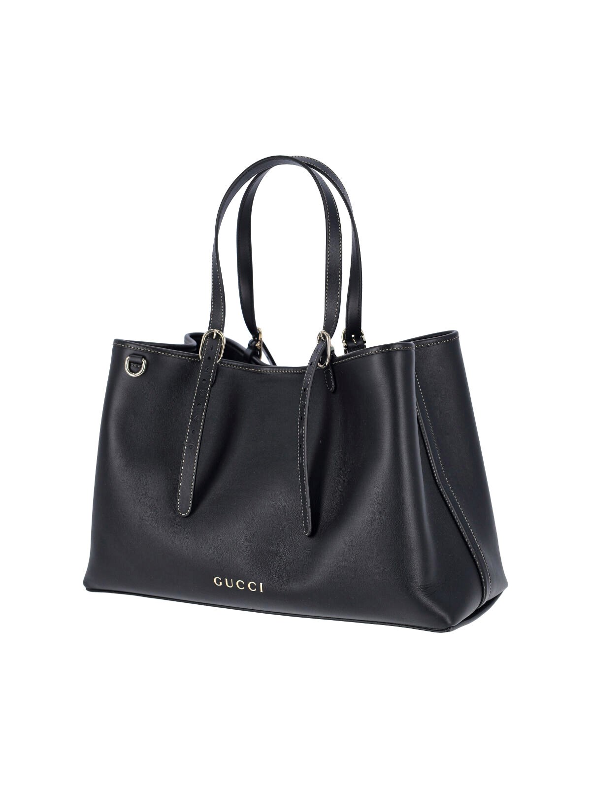 【関税&送料込】Gucci Gg Emblem Medium Shopping Bag In Smoot Gucci Medium tote bag 
