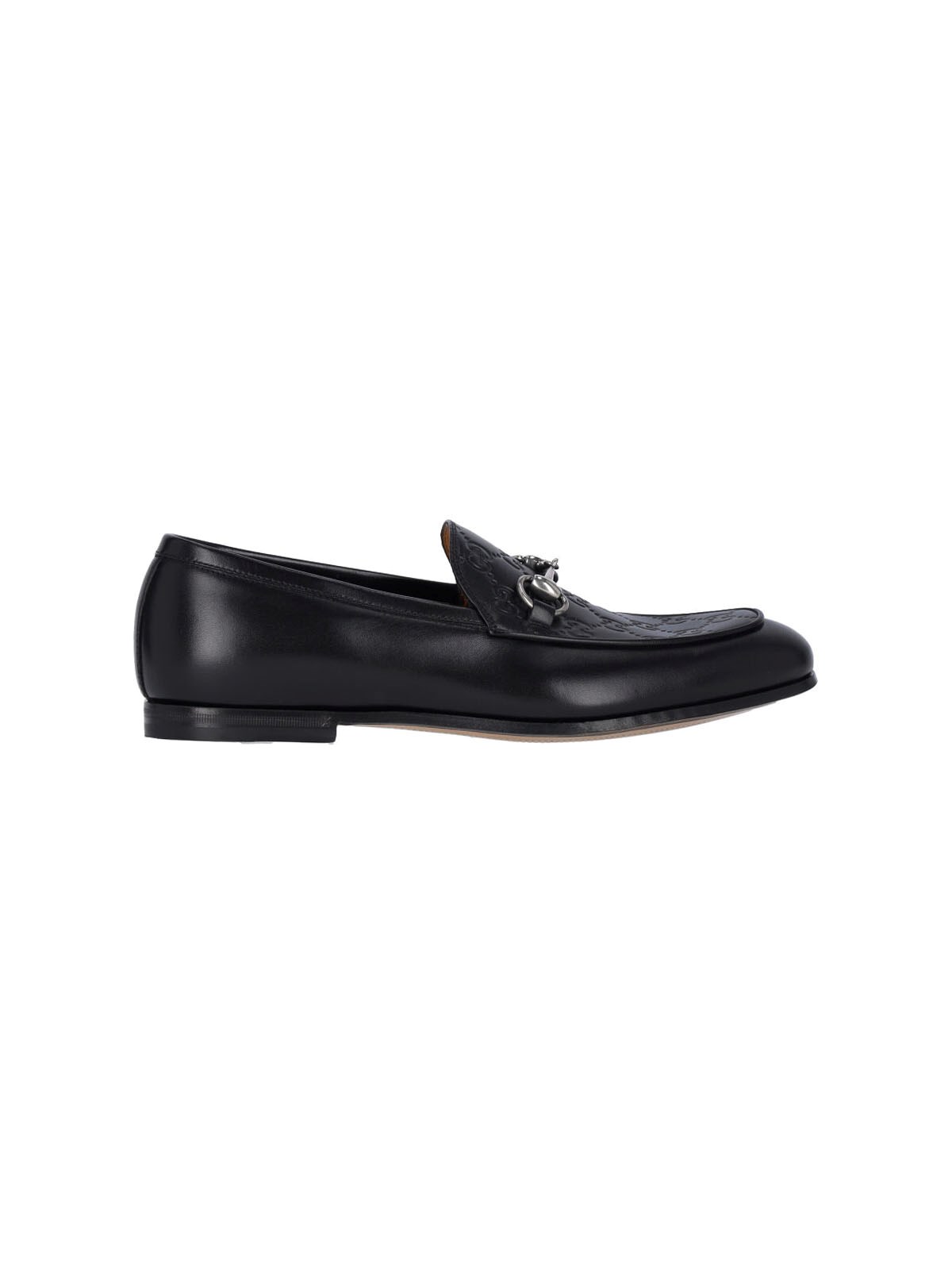 Shop Gucci Loafers With Clamp In Black