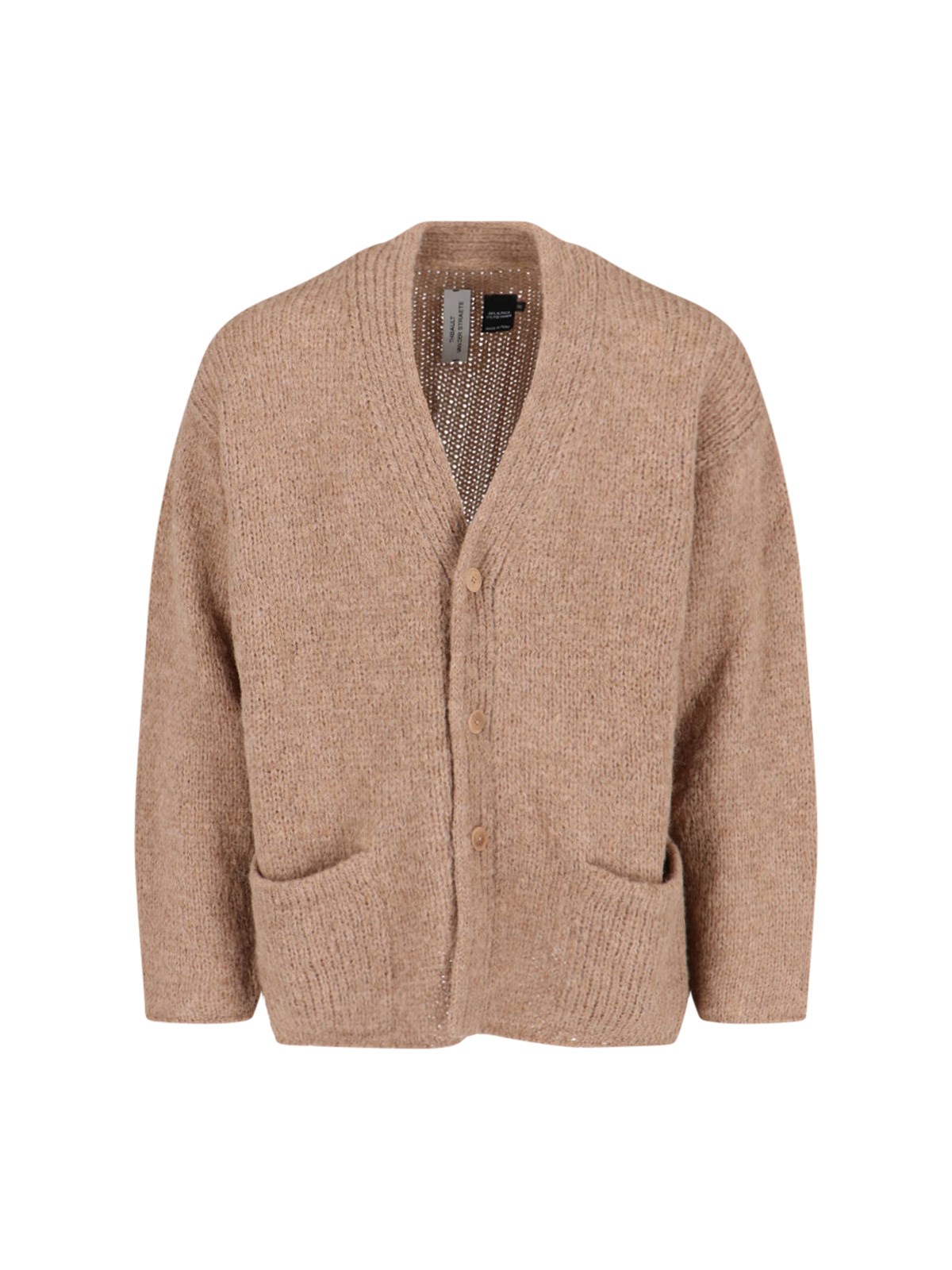 Shop Thibault Van Der Straete V-neck Cardigan In Beige