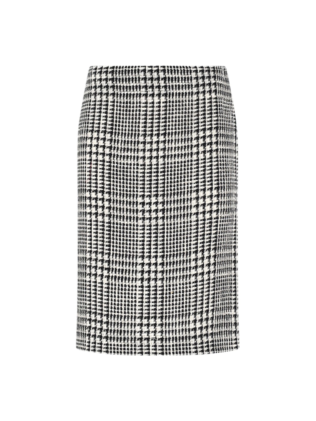Gianluca Capannolo Houndstooth Pattern Skirt In White