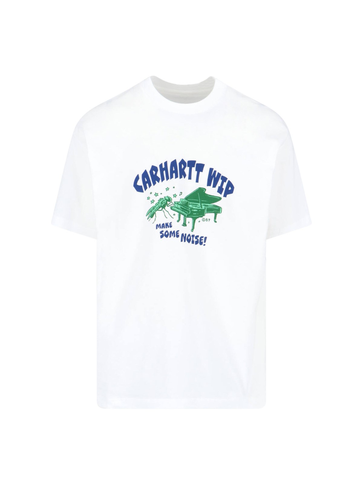 Shop Carhartt S/s "noisy" T-shirt In White