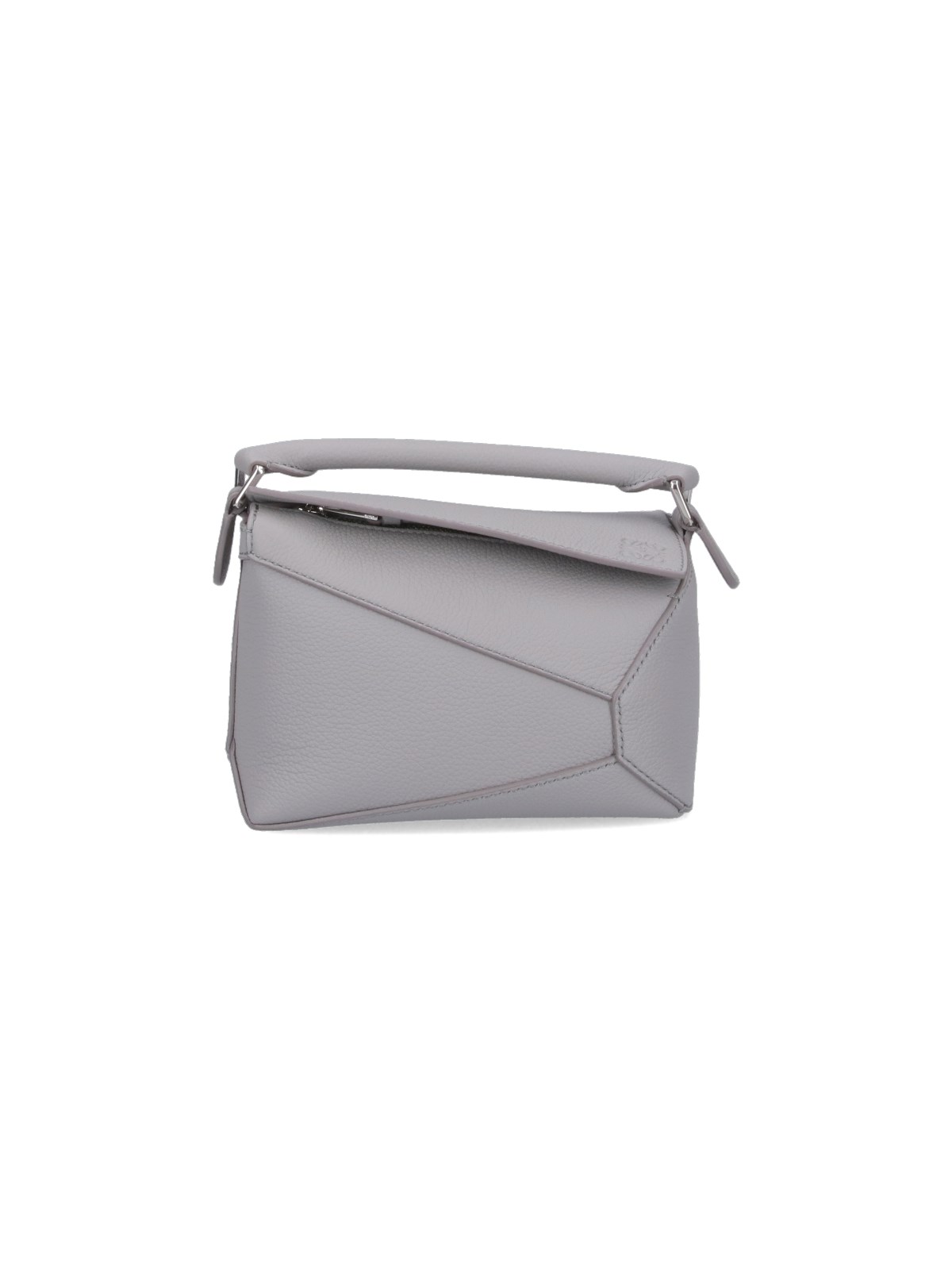 Shop Loewe "puzzle" Mini Bag In Gray