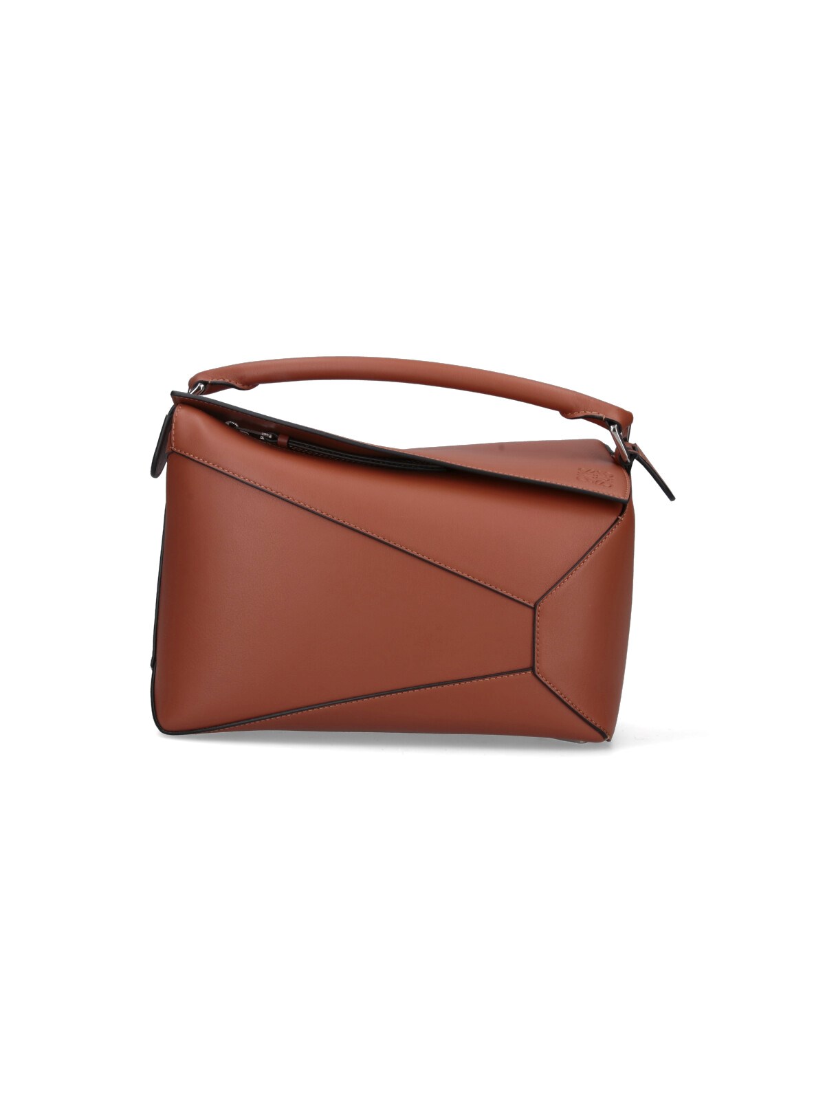 Shop Loewe 'puzzle' Shoulder Bag In Brown