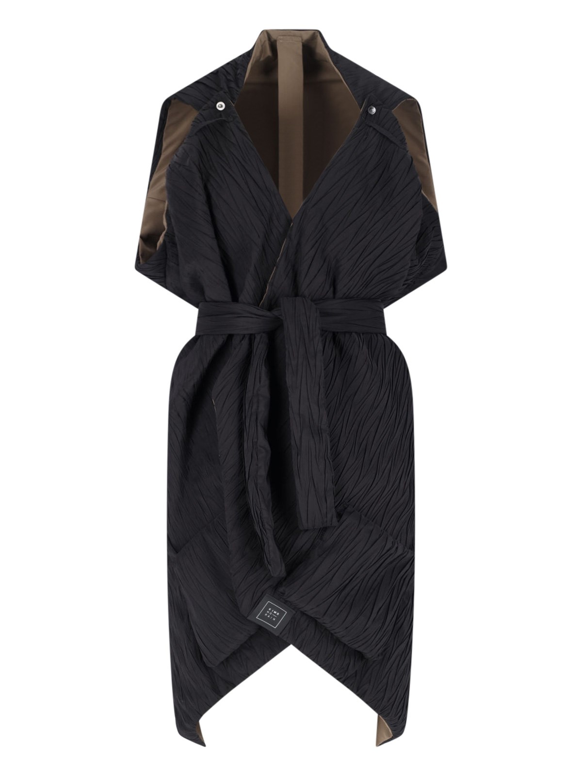 Kimo No-rain Reversible Waterproof Jacket In Black