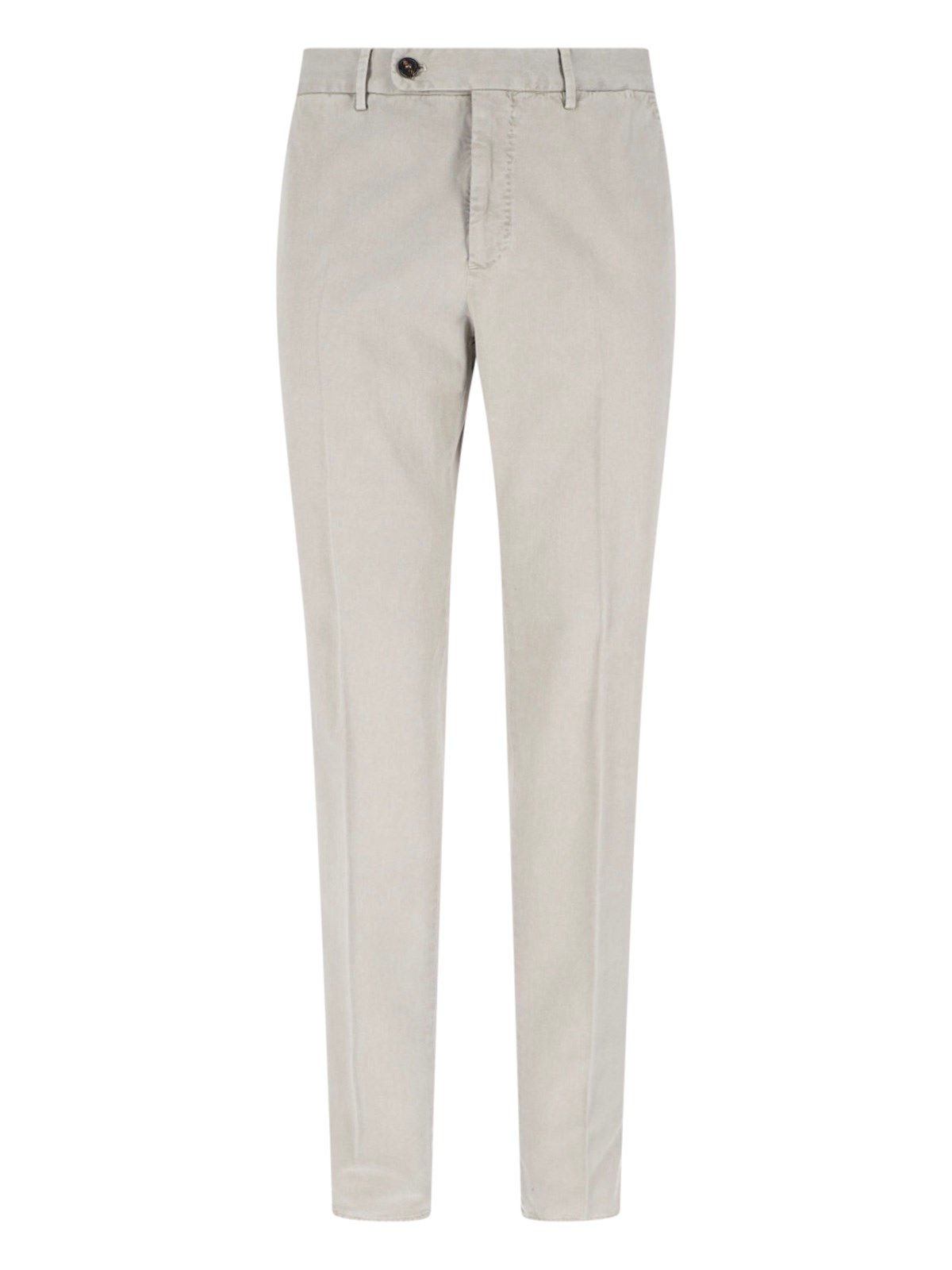 Incotex High-waisted Beige Chino Pants With Straight Leg Design In Beige