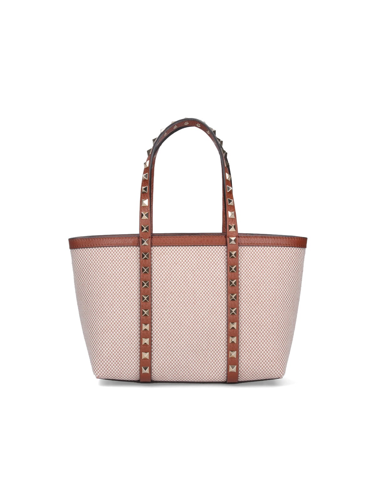 【関税込み】VALENTINO GARAVANI 'ROCKSTUD' SMALL SHOPPING BAG Valentino Garavani Mini Rockstud Shopping Bag in Grainy