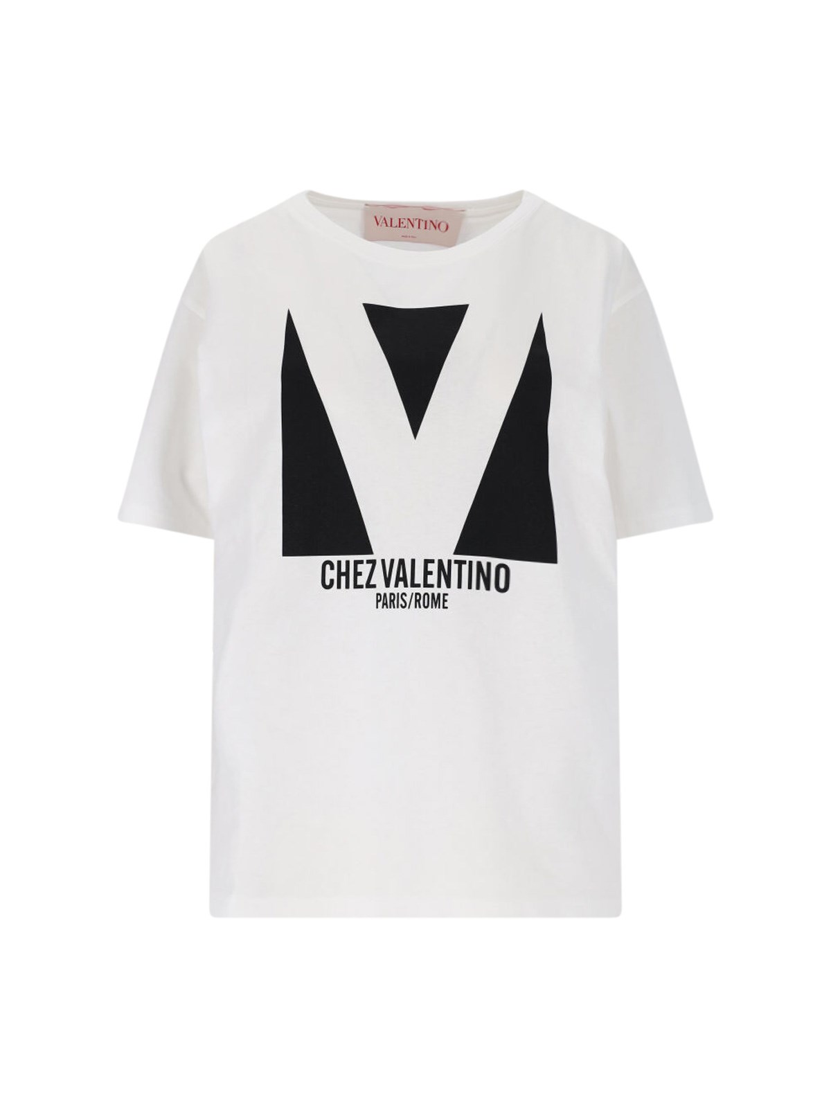 Shop Valentino 'chez' T-shirt In White