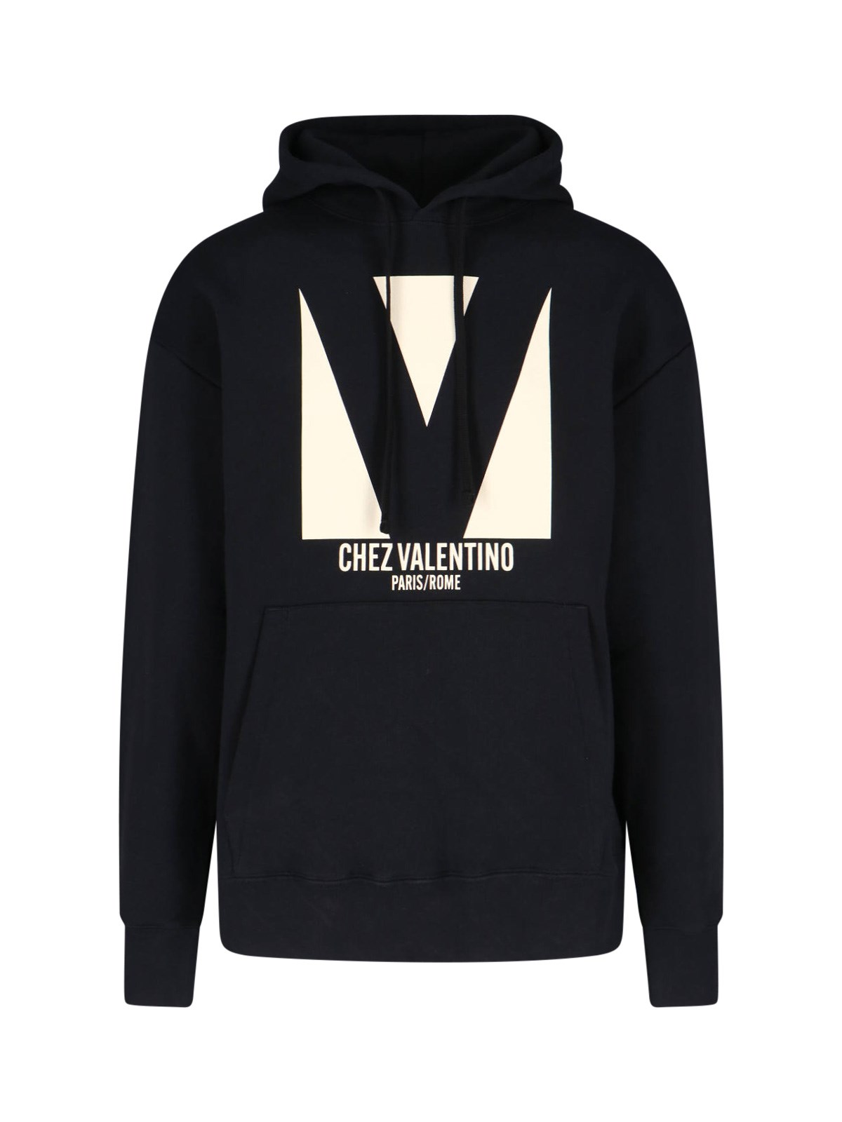 Valentino Chez Hooded Sweatshirt In Black