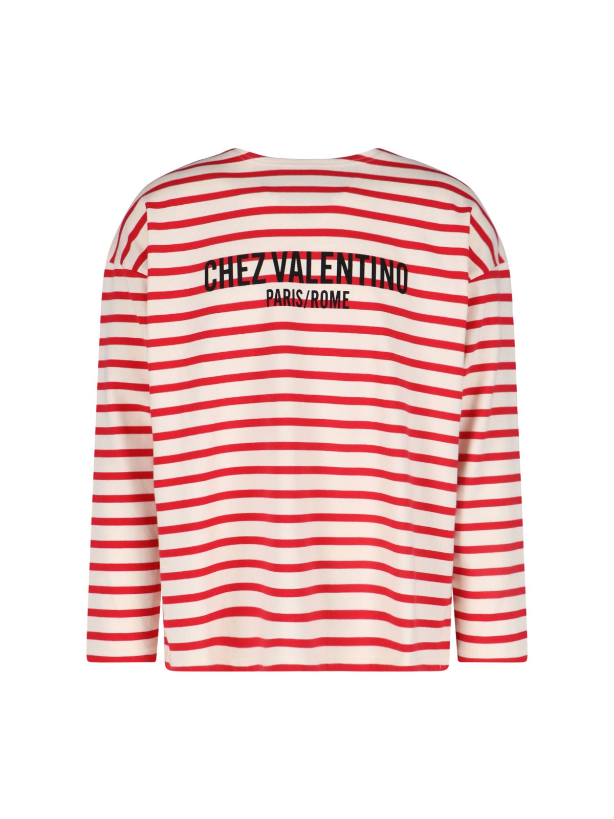 VIP【送料関税込】VALENTINO CHEZ VALENTINO STRIPED T-SHIRT Valentino Cotton Chez Valentino Striped T-Shirt | Harrods UK