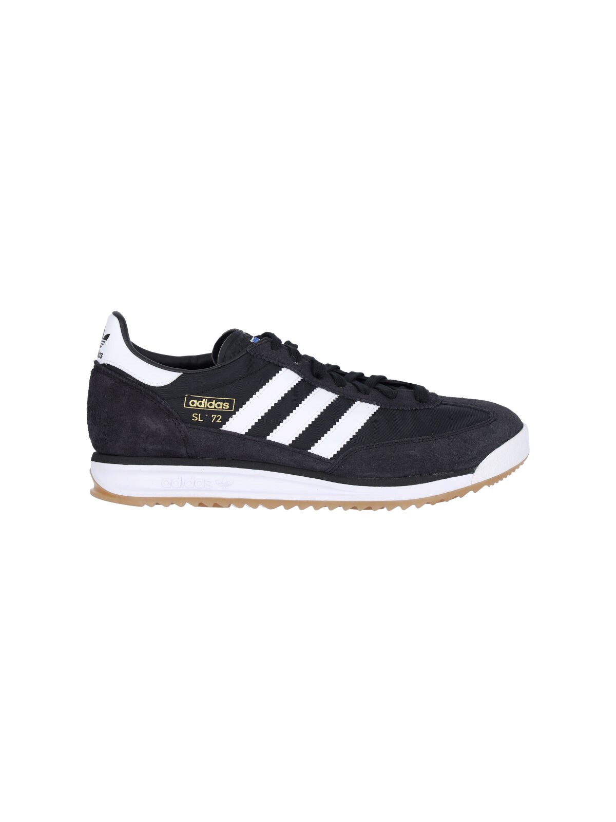 Adidas Originals Sl72 Retro Sport Sneakers In White And Black In Black