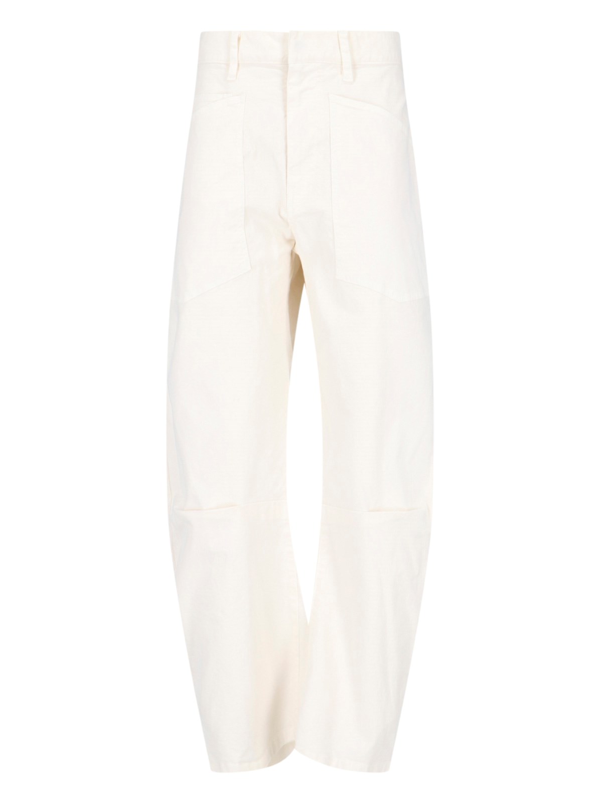 Shop Nili Lotan 'shon' Trousers In Cream