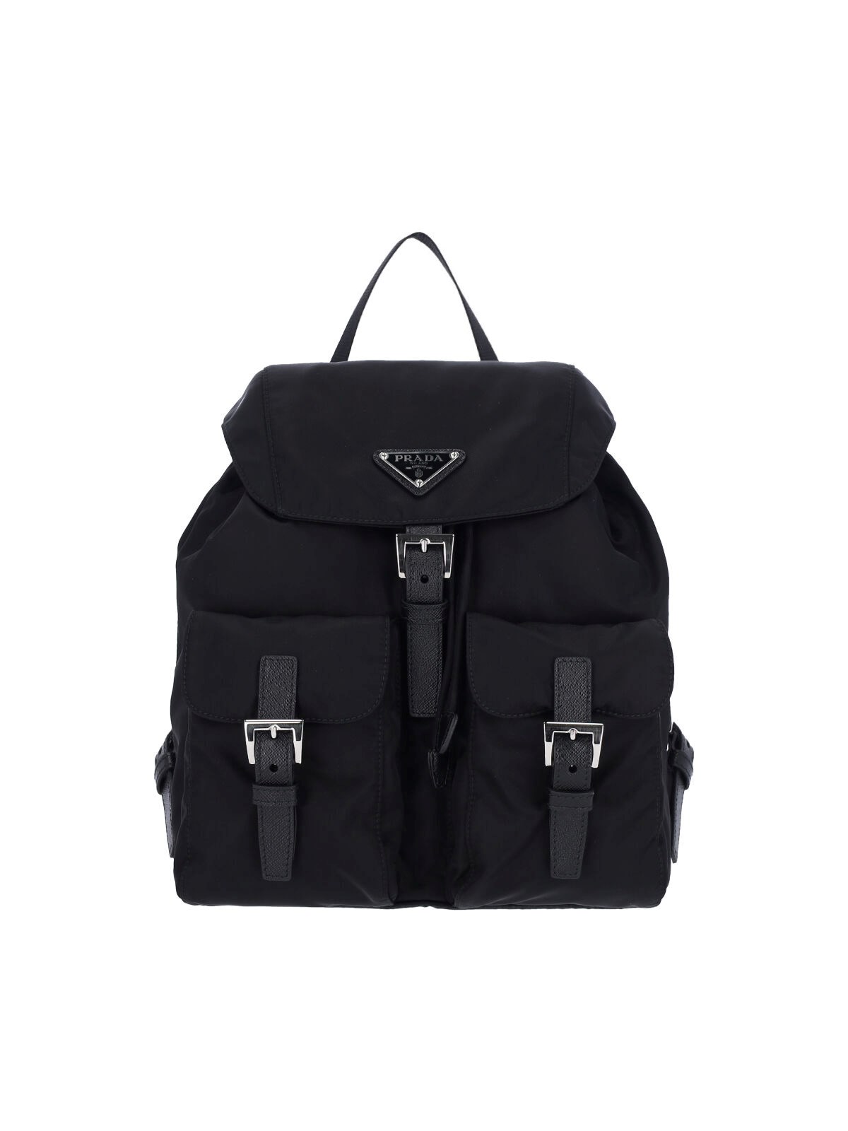 Shop Prada - Small Nylon Backpack In Black  