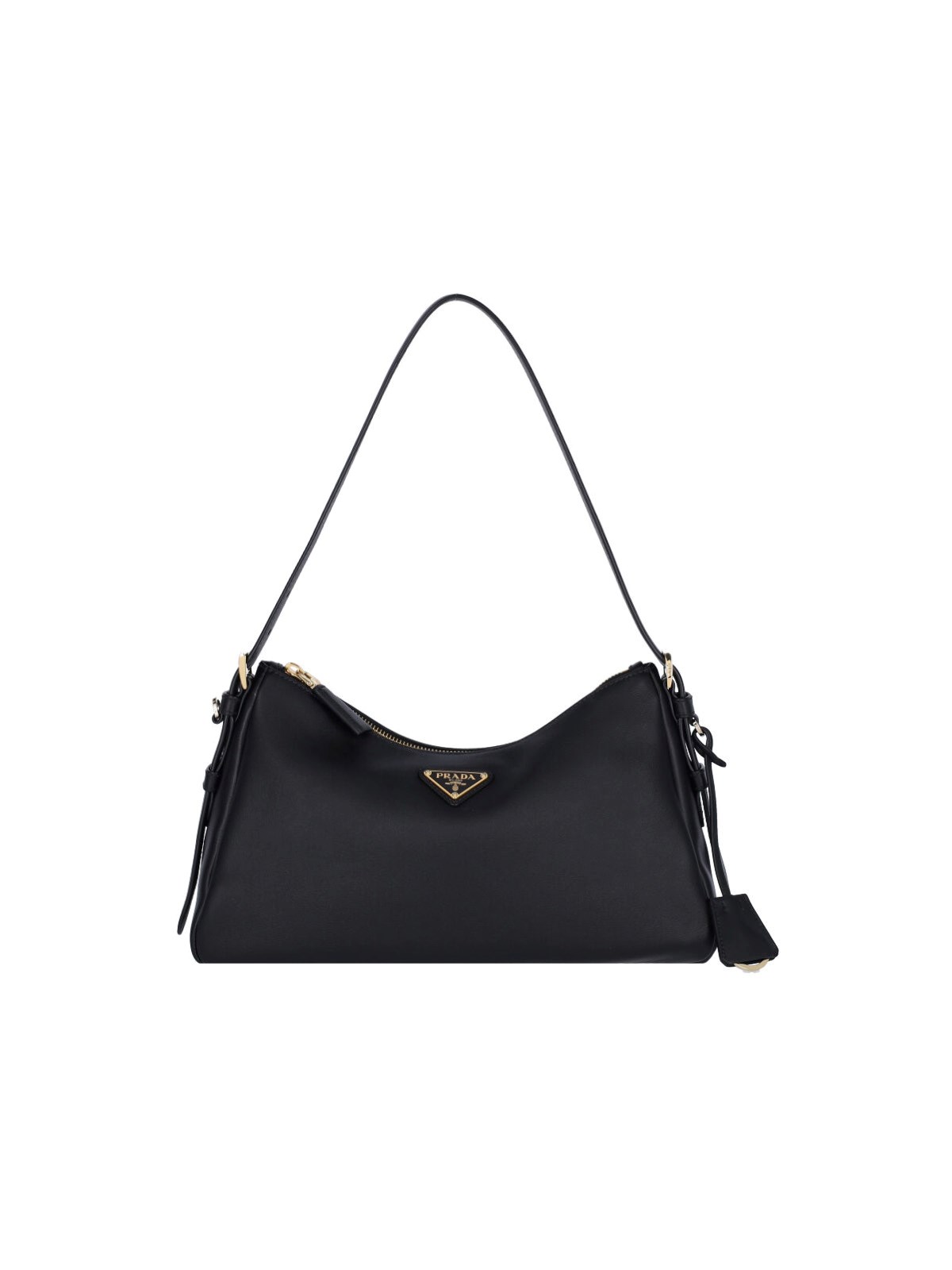 Prada Womens Medium Shoulder Bag "Aimée - Black