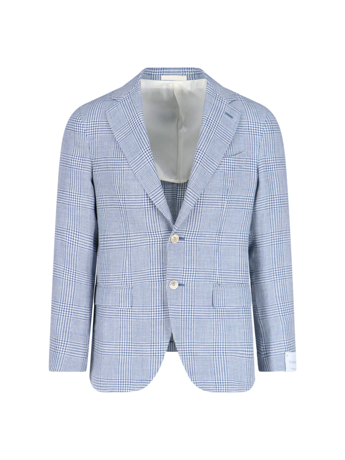 Caruso Single-breasted Blazer In Light Blue