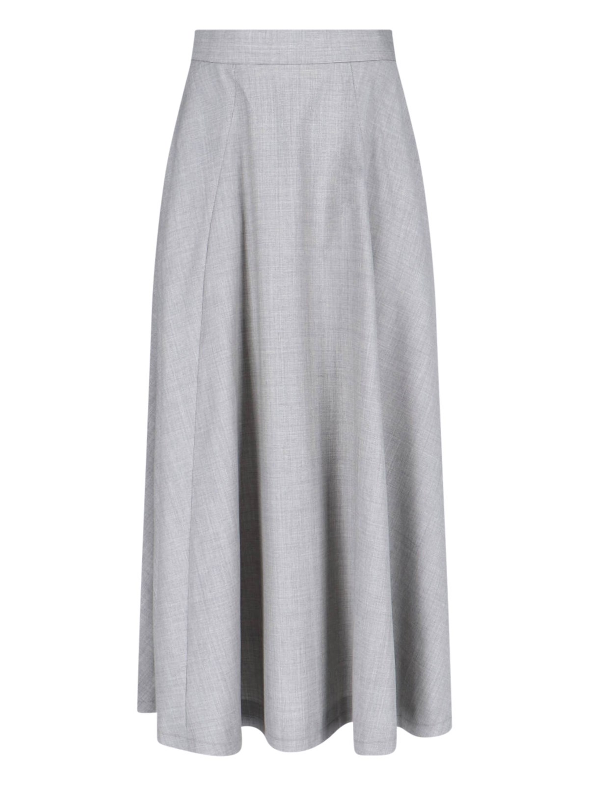 Sa Su Phi Flared Maxi Skirt In Gray