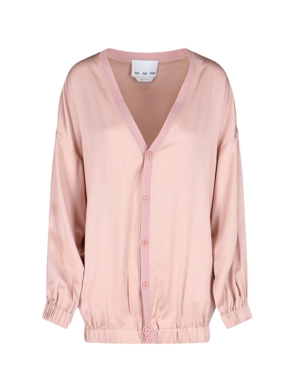 Sa Su Phi Cardigan In Misto Seta In Pink