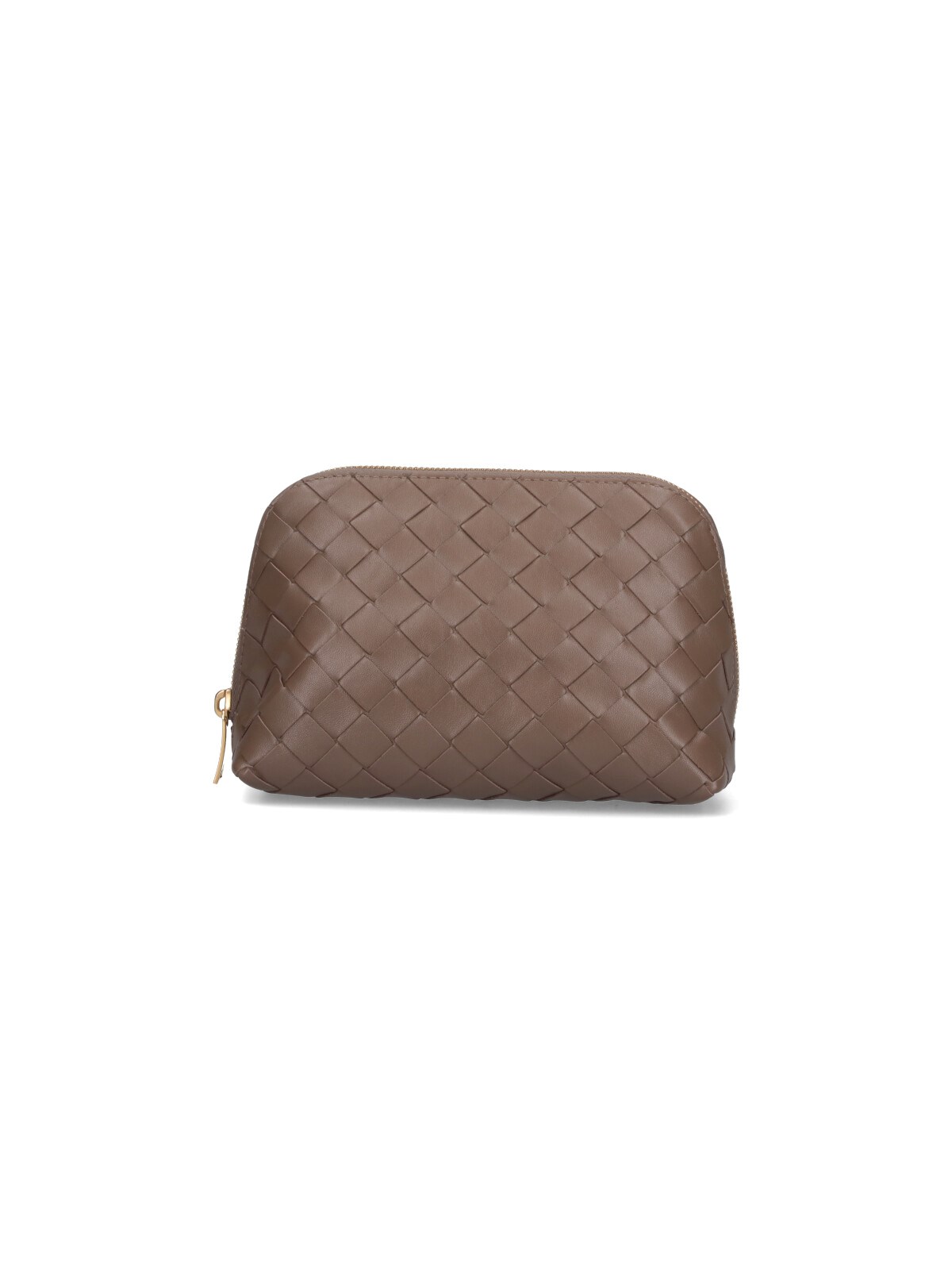 Bottega Veneta "intrecciato" Pouch In Brown