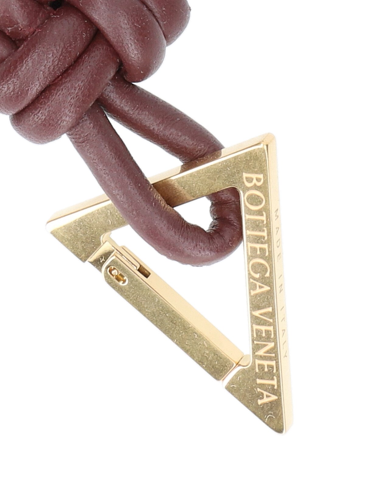 【関税＆送料込み】Bottega Veneta Woven Key Ring Accessorie BOTTEGA VENETA: key ring in woven leather - Black | Bottega