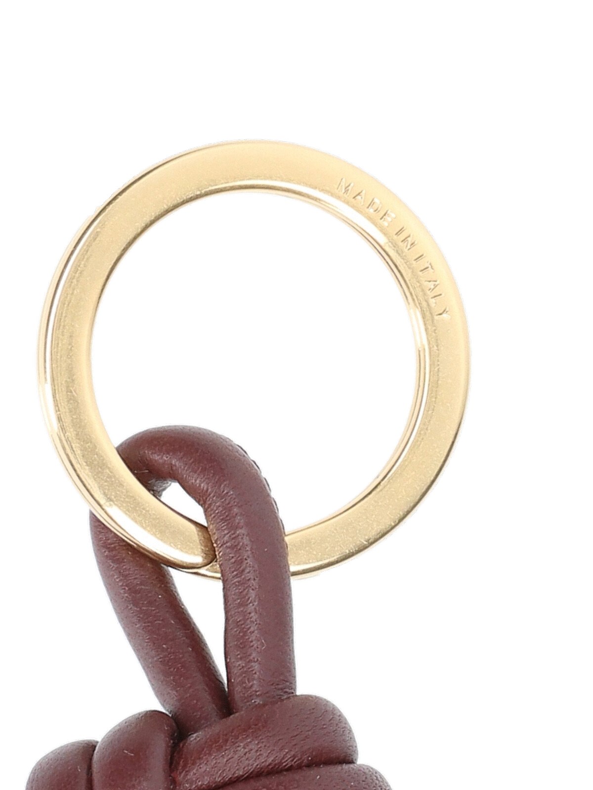 【関税＆送料込み】Bottega Veneta Woven Key Ring Accessorie BOTTEGA VENETA: key ring in woven leather - Black | Bottega