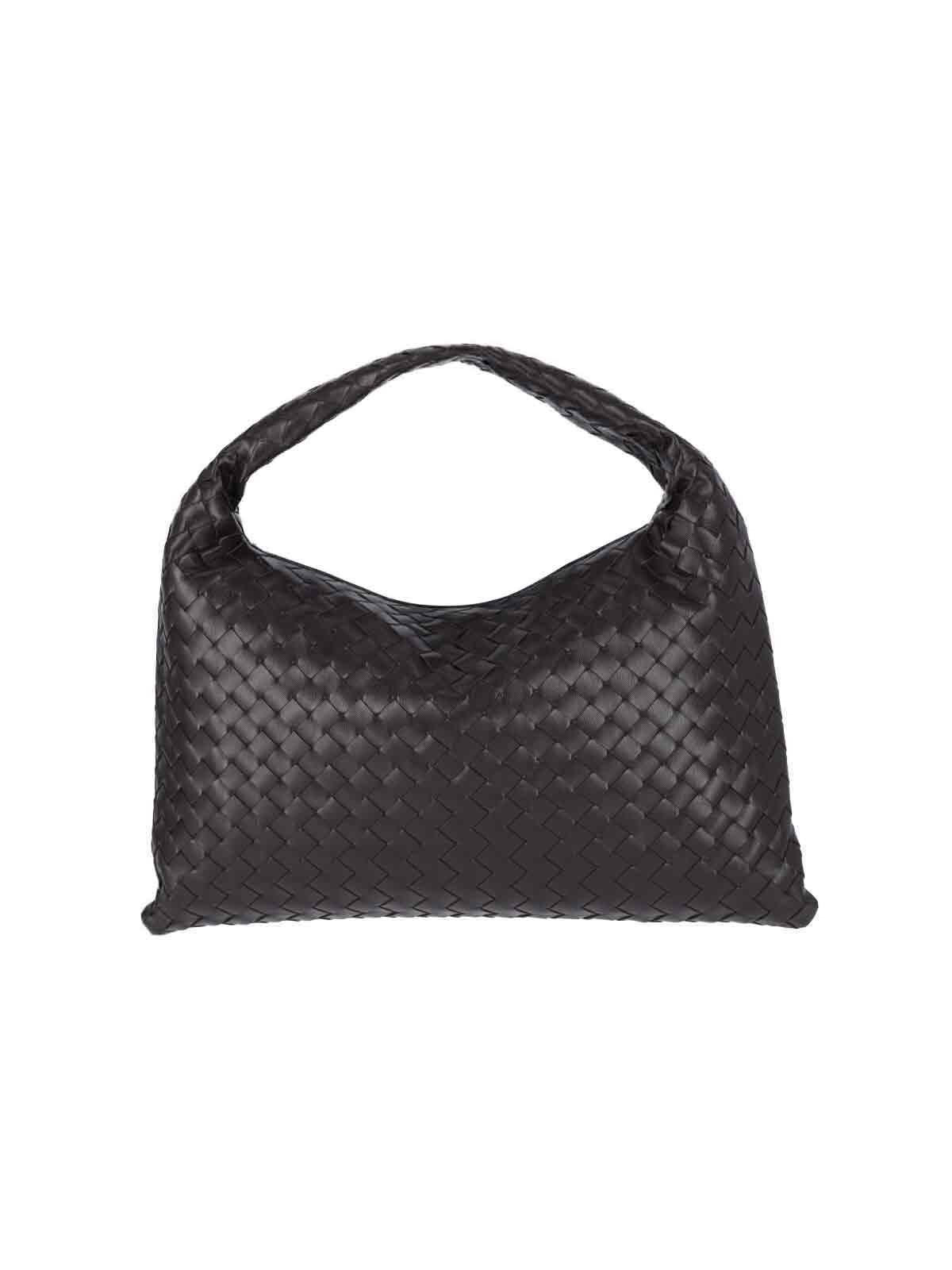 Bottega Veneta Large Leather Hop Shoulder Bag In Brown
