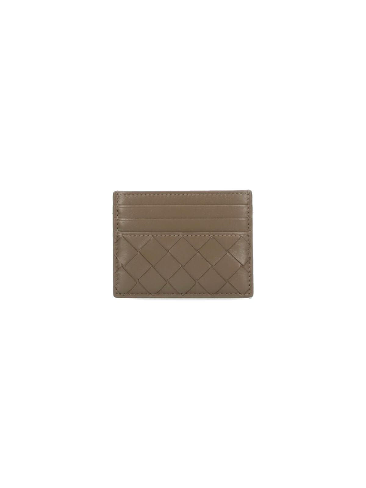 Bottega Veneta Classic Card Holder In Green