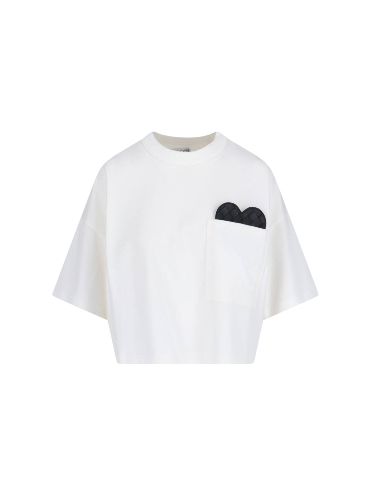 Tシャツ・カットソー BOTTEGA VENETA CROPPED COTTON T-SHIRT Bottega Veneta Cropped Jersey T-Shirt | Saks Fifth Avenue