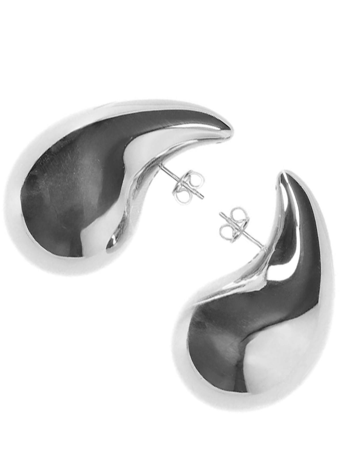 VIP【送料関税込】BOTTEGA VENETA TEARDROP SILVER EARRINGS Bottega Veneta Small Sterling Silver Teardrop Earrings