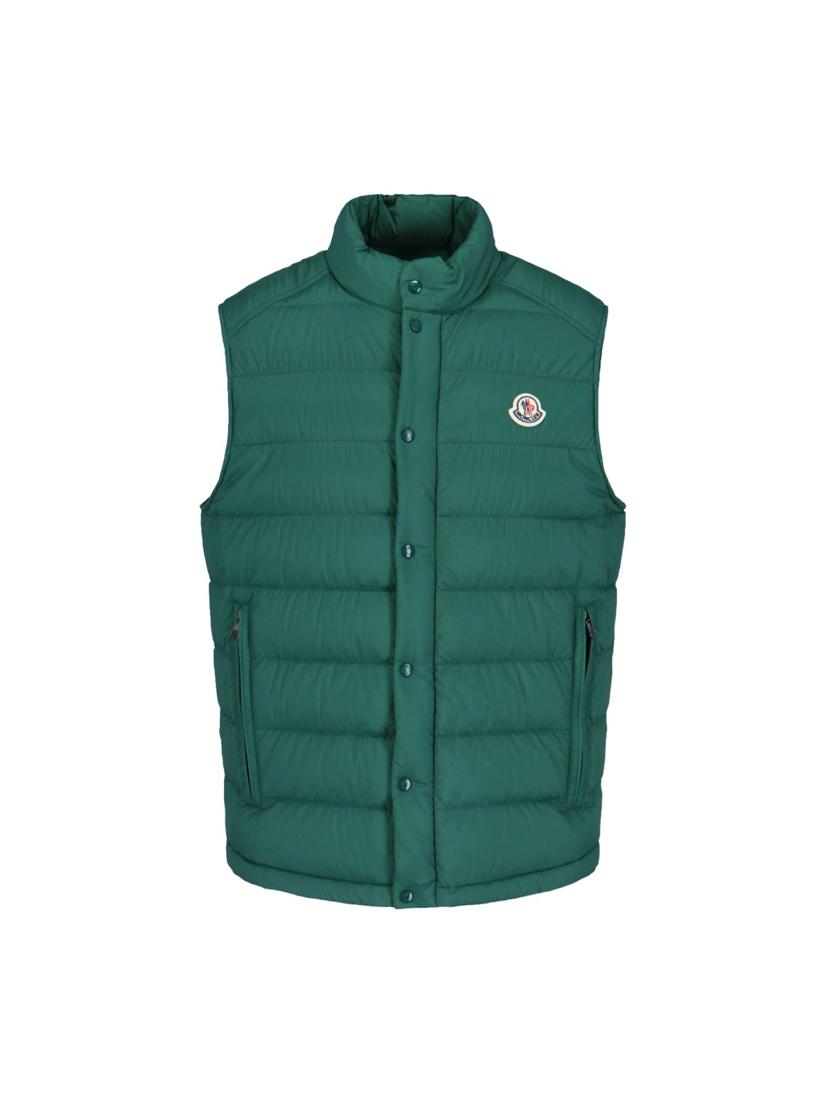 Moncler 'tib' Padded Vest In Green