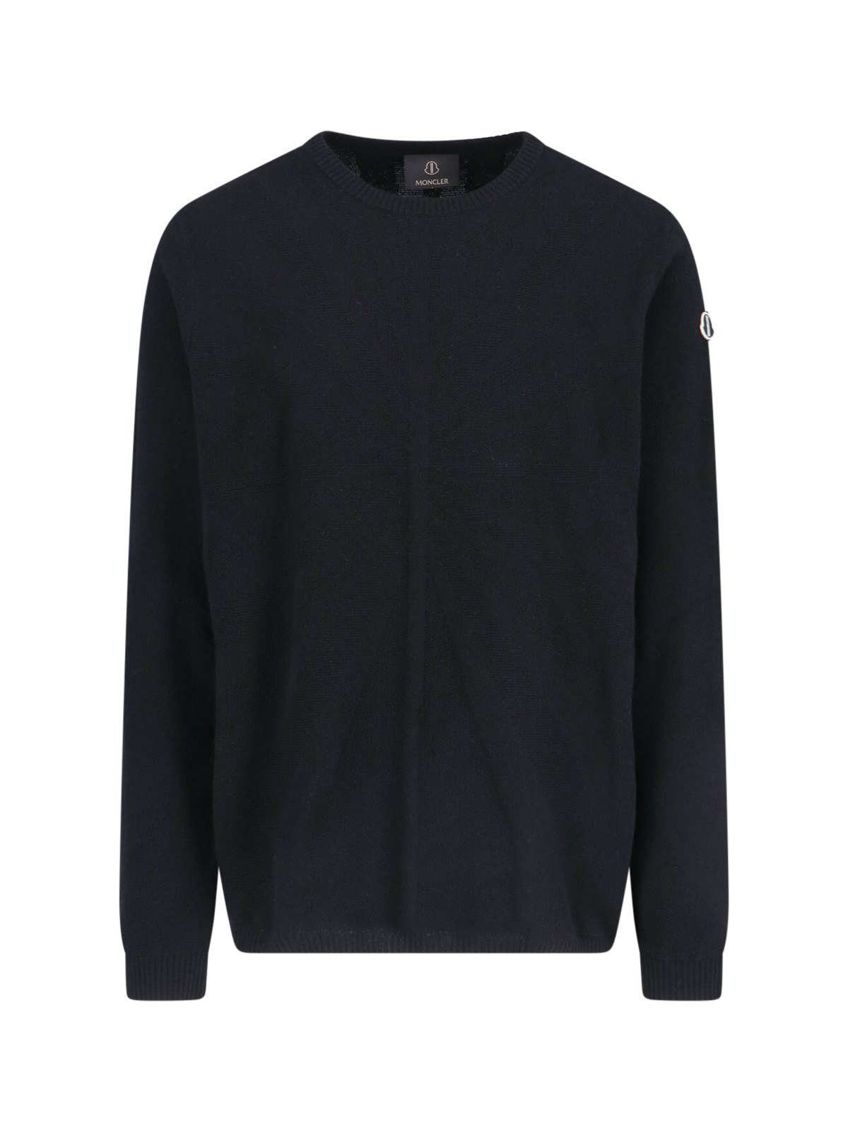 Shop Moncler Genius Logo Sweater In Black  