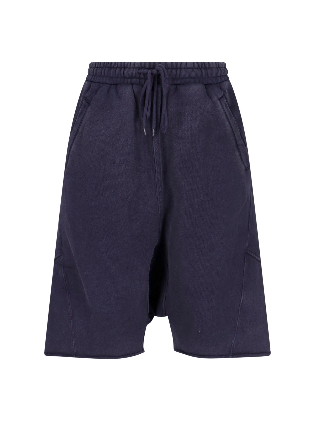 Entire Studios Heavy Drop Track Shorts In Blue