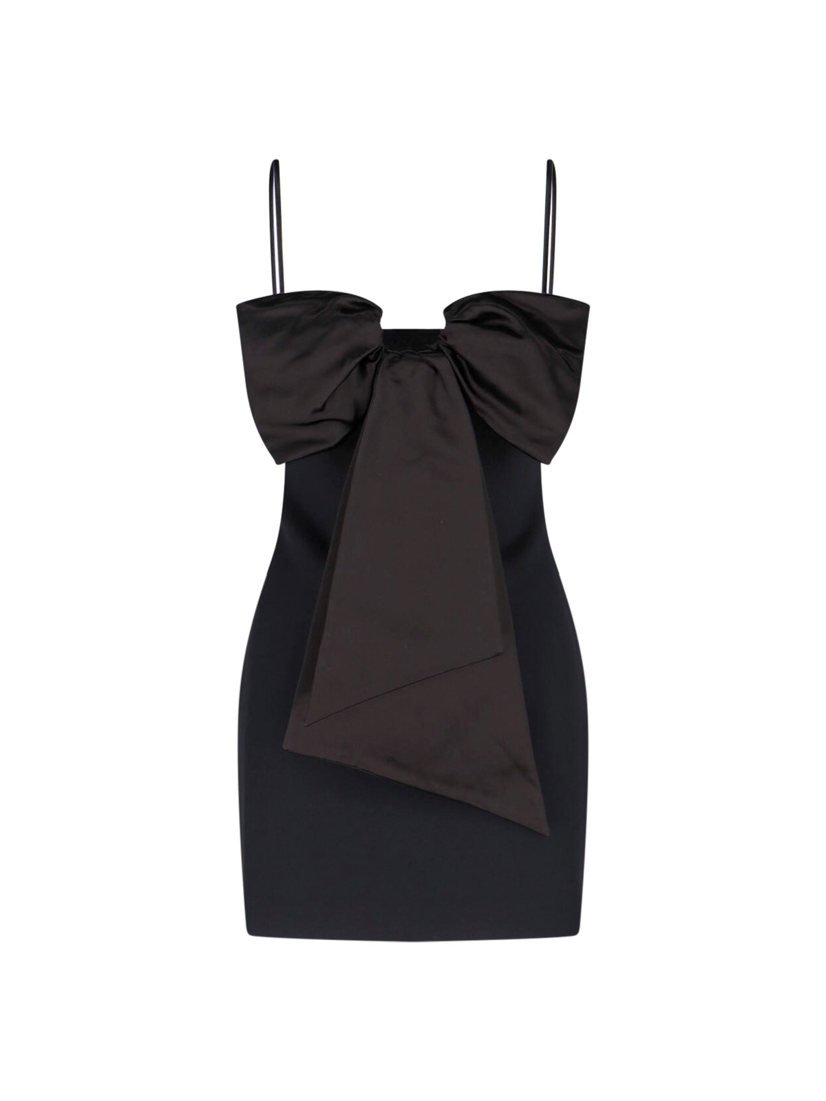 Marc Jacobs Black Bow Minidress In Black
