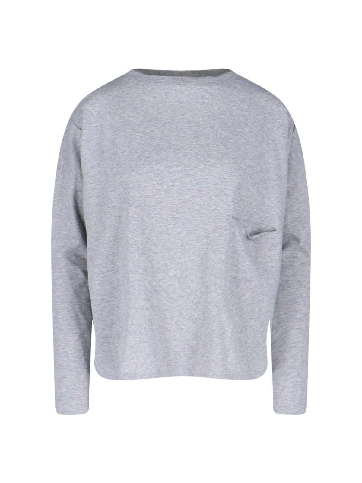 Ma'ry'ya Round Neckline T-shirt In Gray