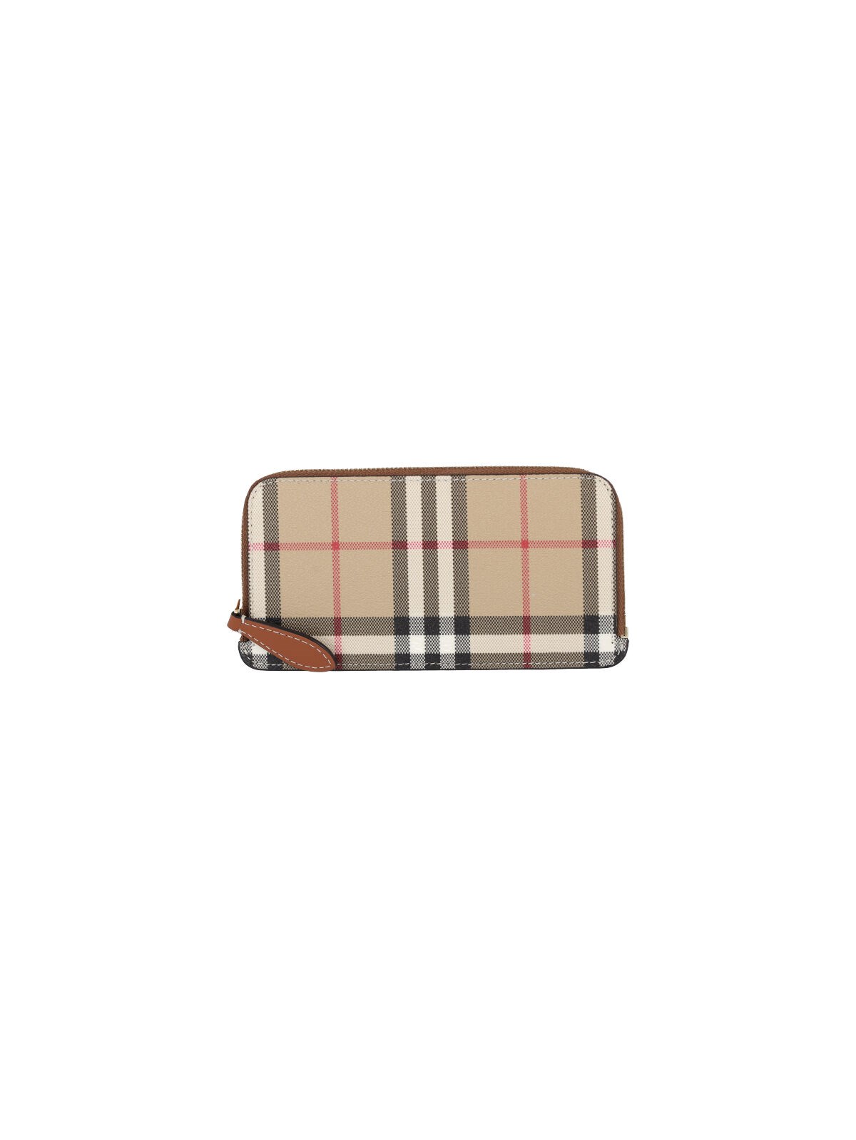 Burberry Printed Canvas Card Holder In Beige