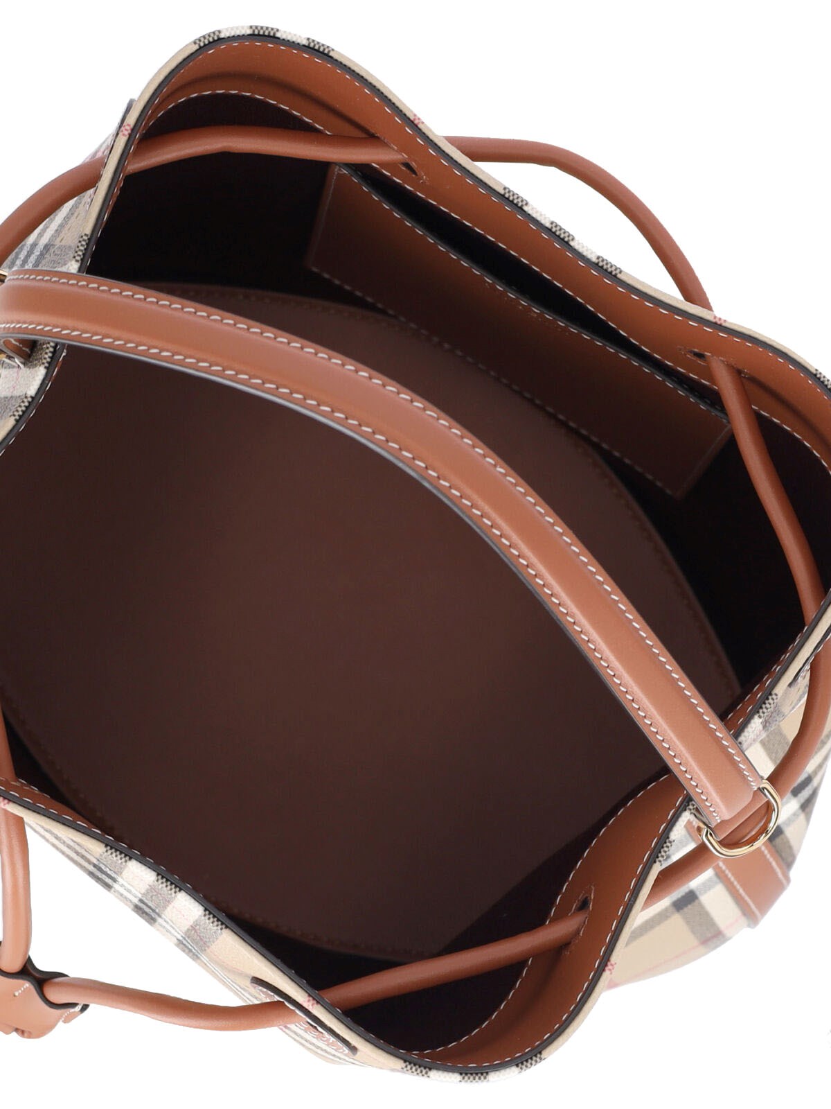 【送料&関税込】Burberry Small Bucket Bag tb Burberry Small TB Leather Bucket Bag | Brown | FARFETCH