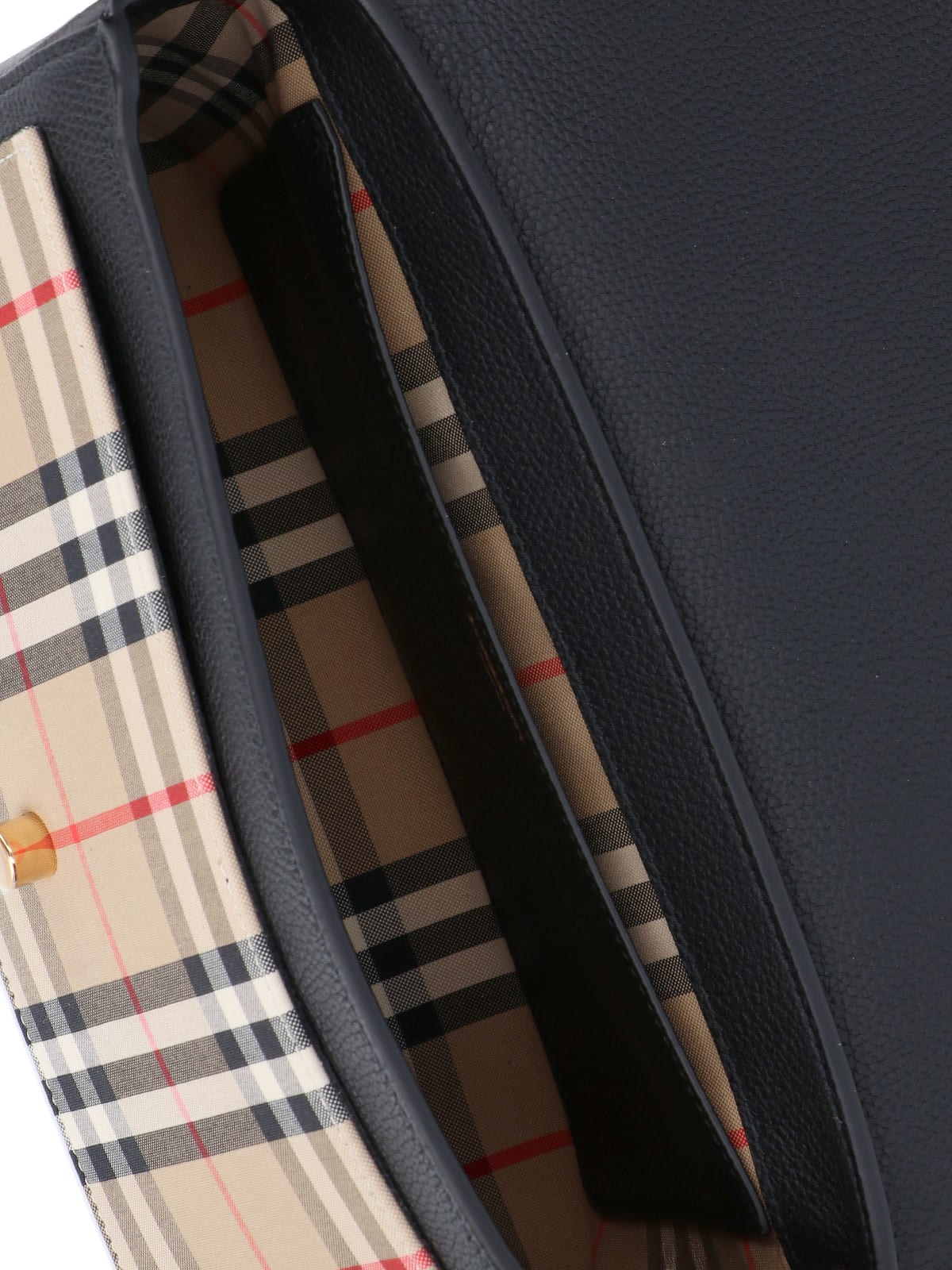burberry small vintage check and leather crossbody bag