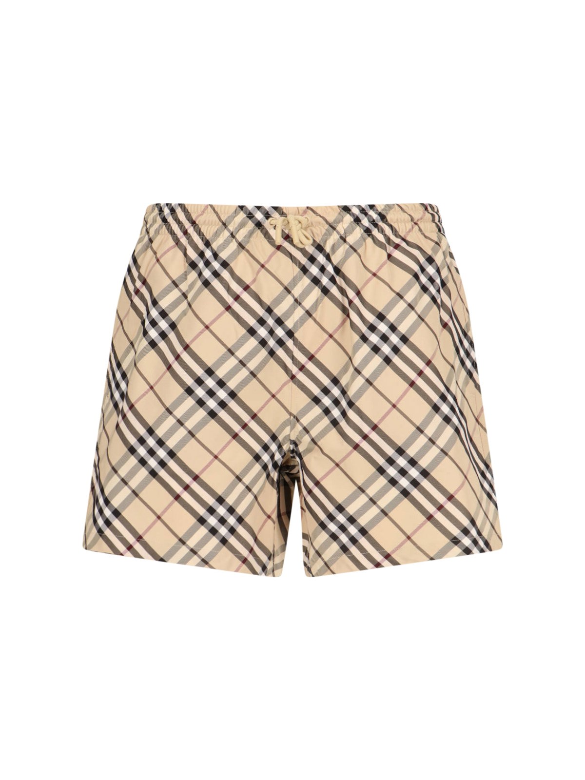 Burberry Vintage Check-pattern Shorts In Beige