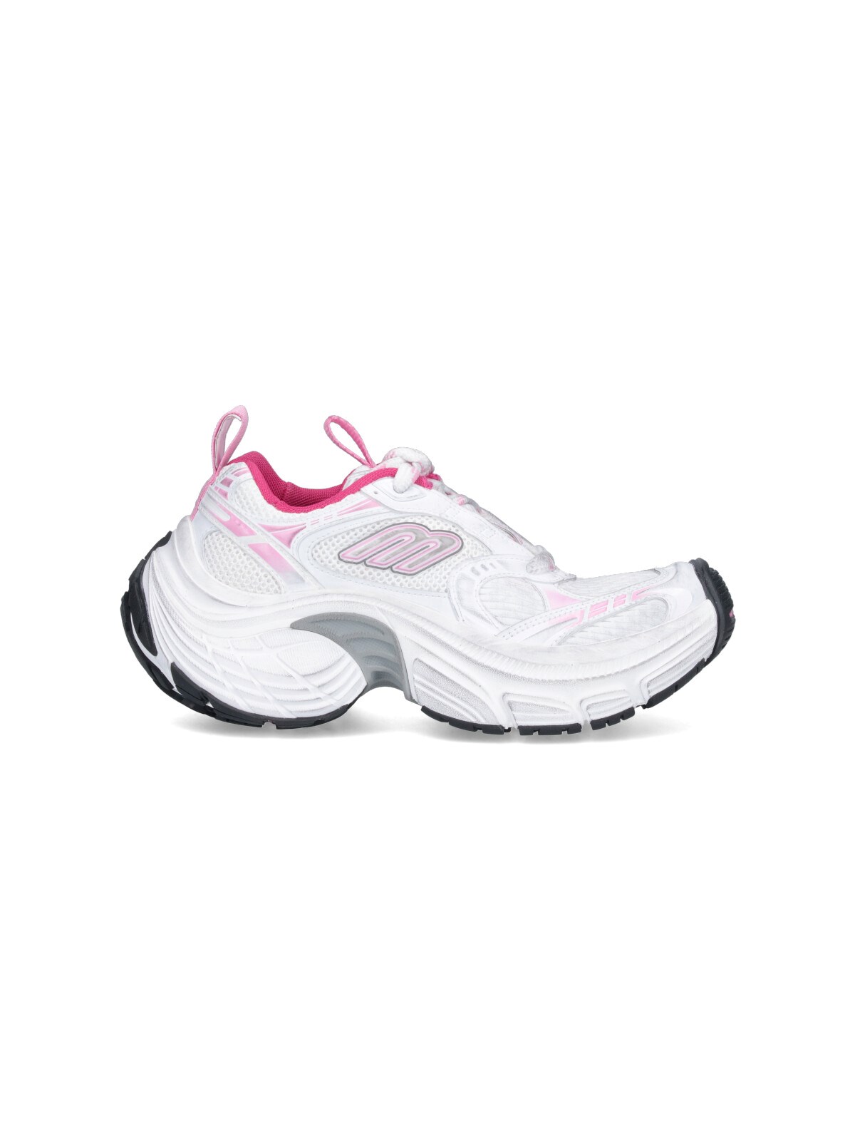 Balenciaga Multicolor Mesh And Rubber 6xl Sneakers In White