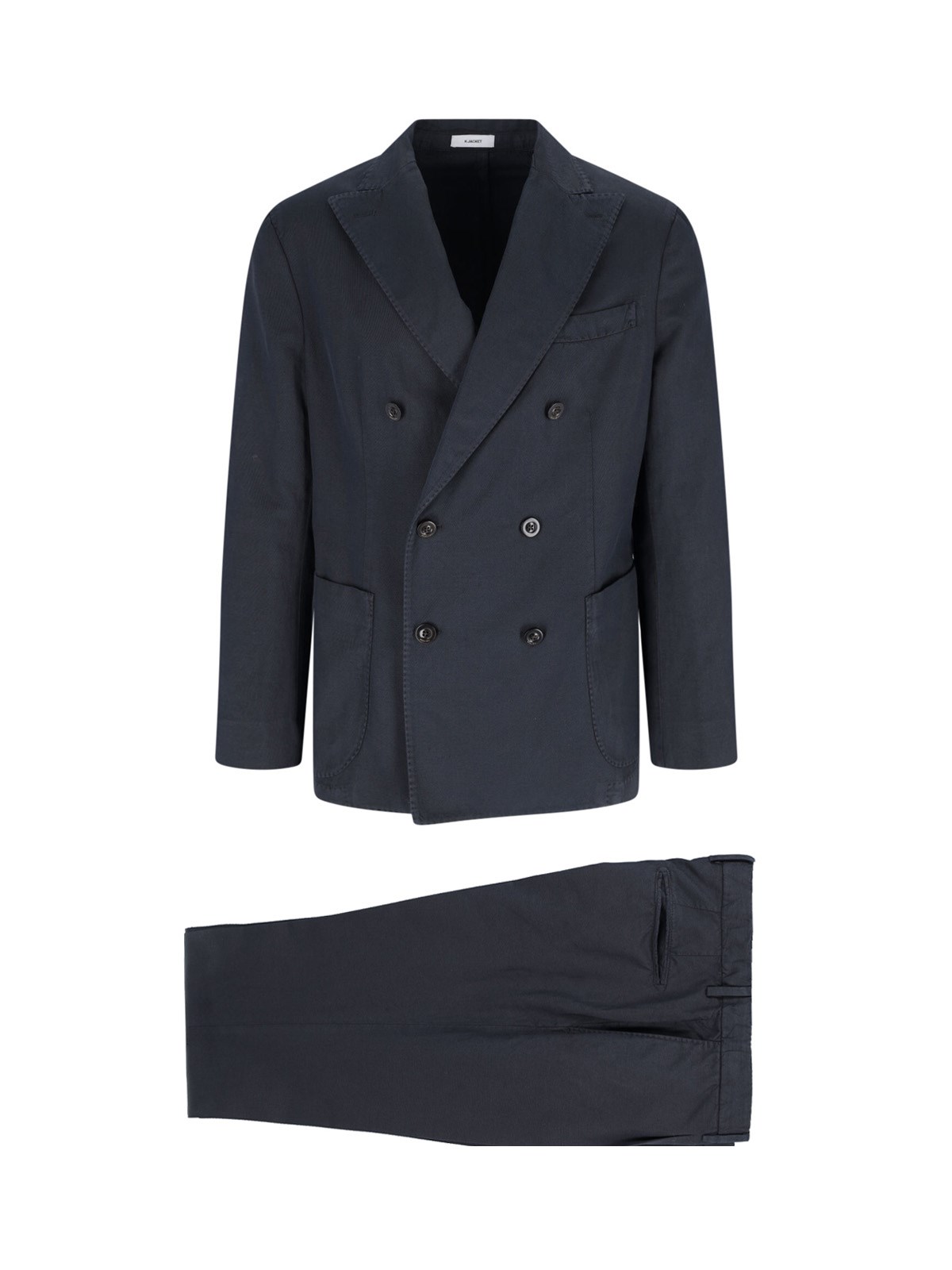 Boglioli Double-breasted Suit - Navy In Blue