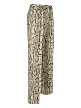 【送料&関税込】Dries Van Noten Python Print Pants DRIES VAN NOTEN Printed crepe de chine tapered pants | NET-A