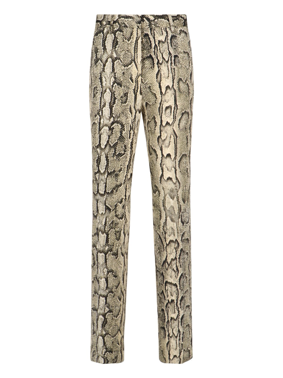 Dries Van Noten Straight Trousers With Belt Loops And Pockets In Neutral