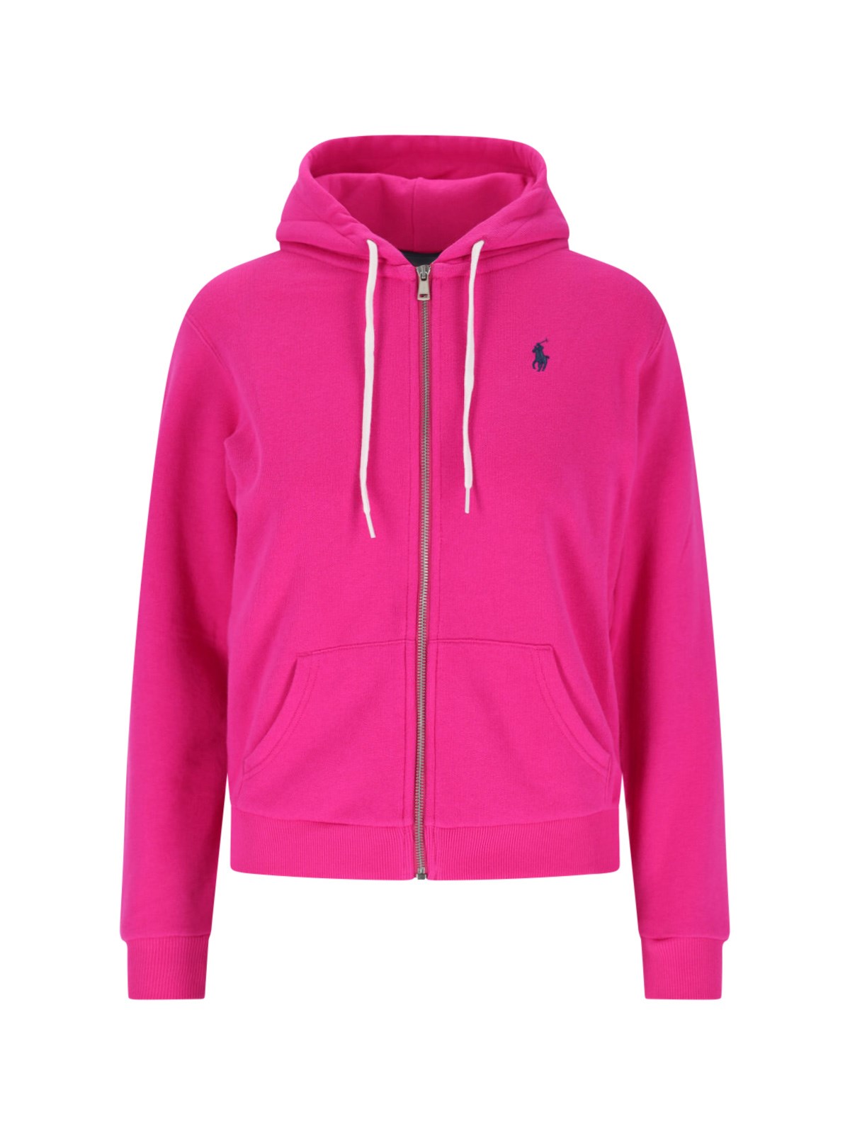 Polo Ralph Lauren Hoodie Logo Embroidered Front Pockets In Pink