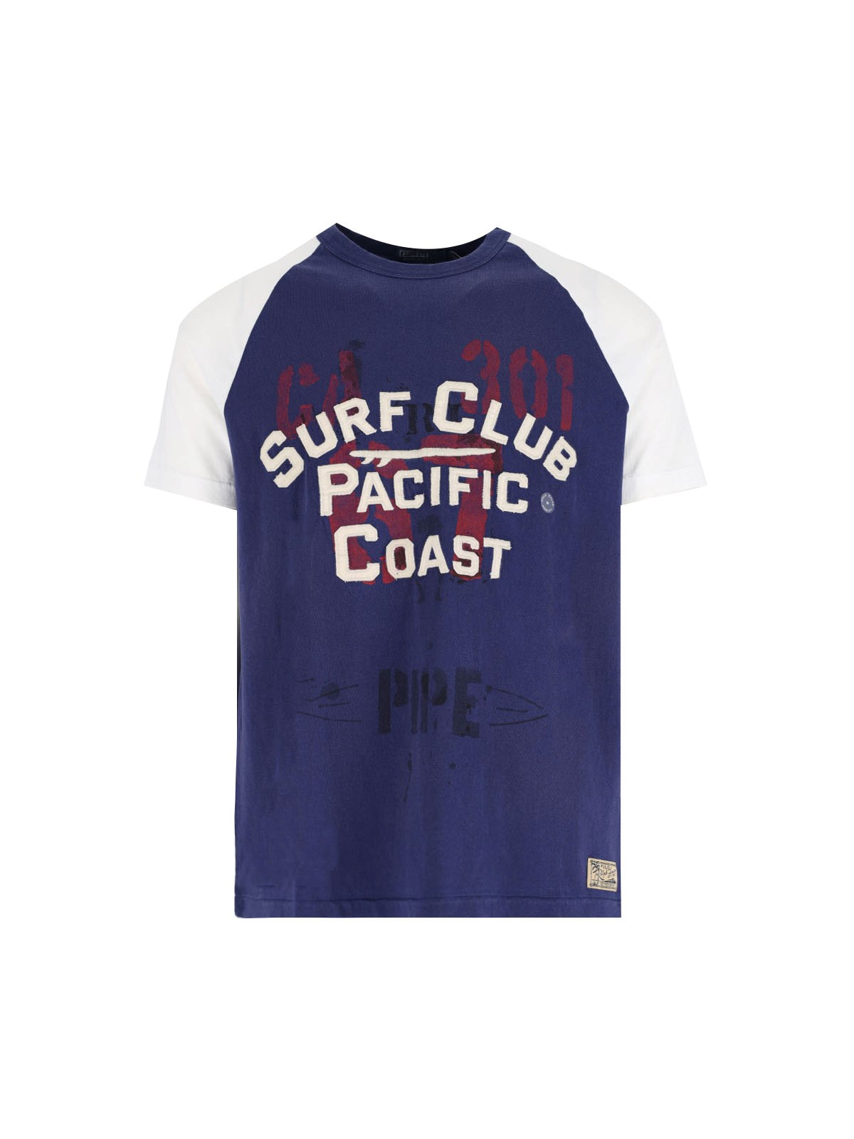 Polo Ralph Lauren Crew Neck Graphic Print Contrast Sleeves