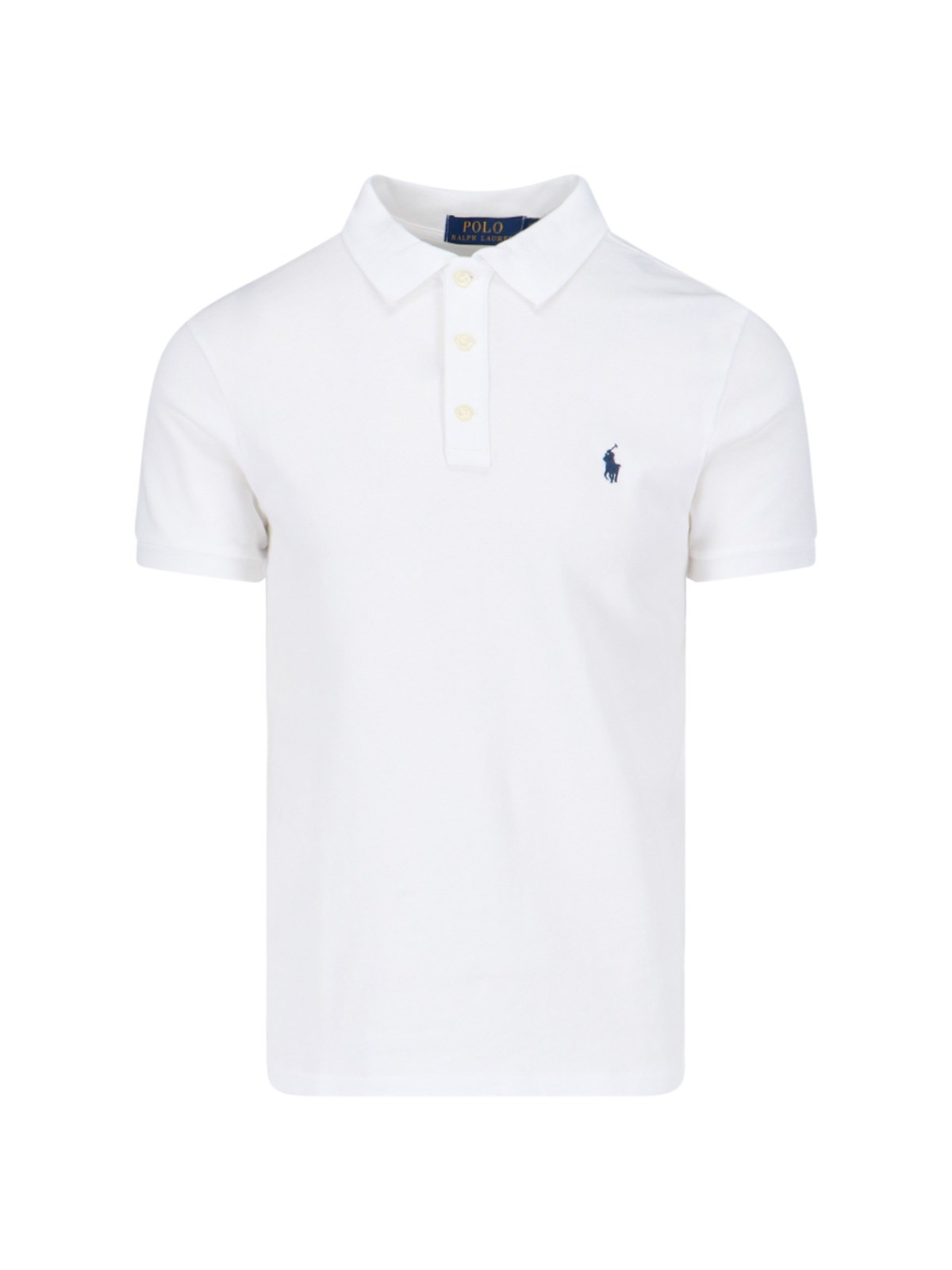 Polo Ralph Lauren Embroidered Logo Short-sleeve Polo Shirt In White
