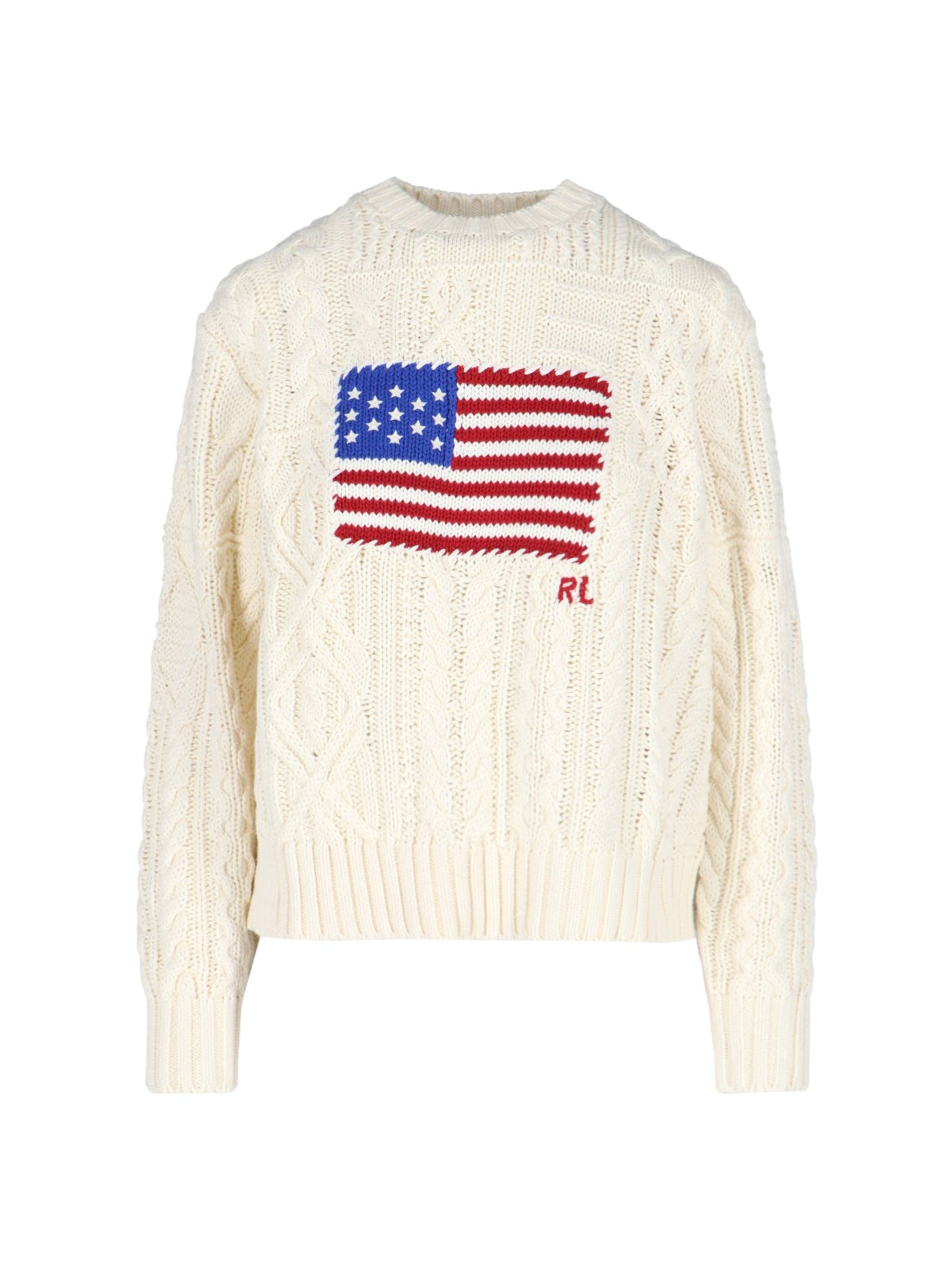 POLO RALPH LAUREN SWEATER WITH FLAG
