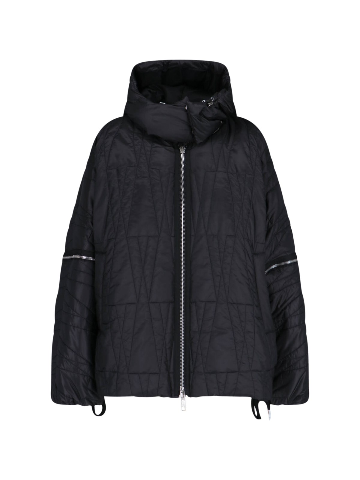 Moncler Genius X Willow Smith Short Down Jacket "haissa 2 In 1" In Black